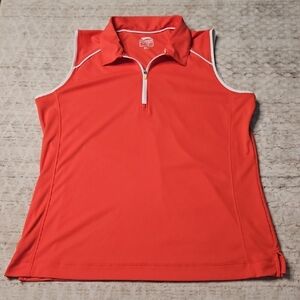 Slazenger Lite Bright Jacquard Sleeveless Golf Performance Polo